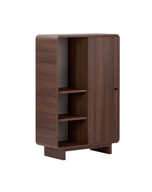 Armoire multifonctionnelle Torina noyer de milan - 70×34×110 cm