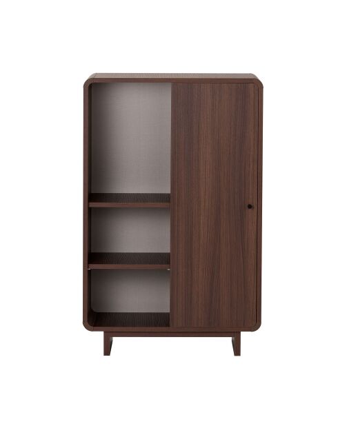 Armoire multifonctionnelle Torina noyer de milan - 70×34×110 cm
