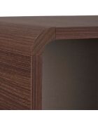 Armoire multifonctionnelle Torina noyer de milan - 70×34×110 cm