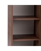 Armoire multifonctionnelle Torina noyer de milan - 70×34×110 cm