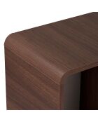 Armoire multifonctionnelle Torina noyer de milan - 70×34×110 cm