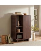 Armoire multifonctionnelle Torina noyer de milan - 70×34×110 cm