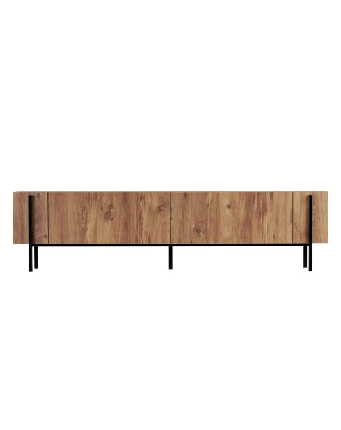 Meuble TV Nexus pin de l'atlantique noir - 180×30×45 cm