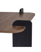 Tavolino Marais in legno di noce nero - 117×117×35 cm