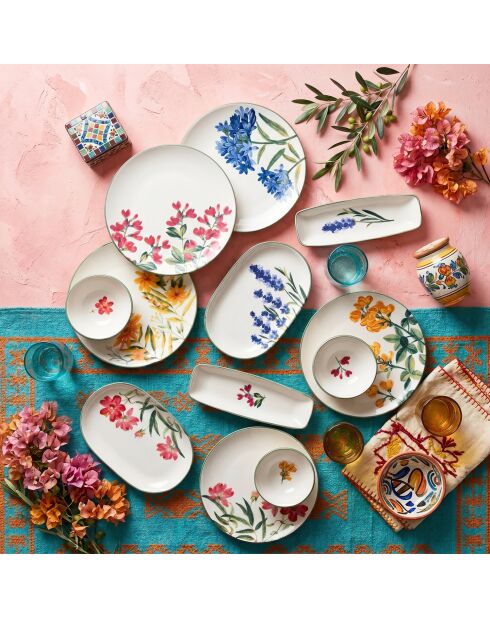 14 pièces petit-déjeuner 666Hac2158 multicolores