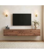 Meuble TV Ligne 160 pin atlantique - 160×25×25 cm