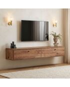 Meuble TV Ligne 160 pin atlantique - 160×25×25 cm
