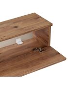 Meuble TV Ligne 160 pin atlantique - 160×25×25 cm