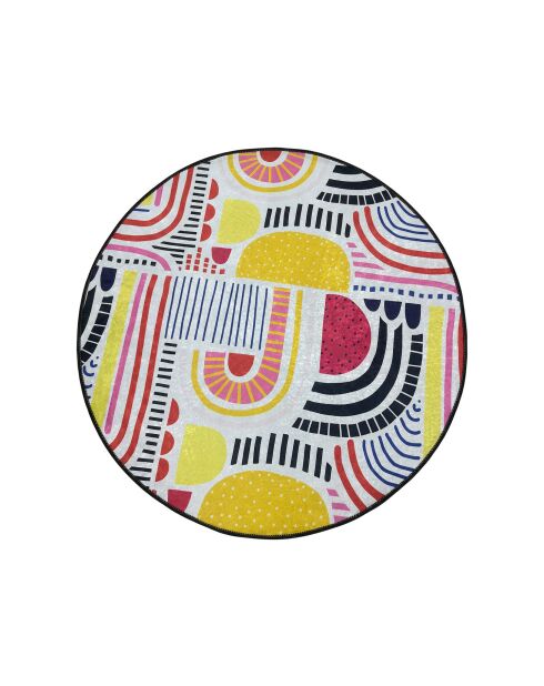 Tapis Période multicolore - 100x100 cm