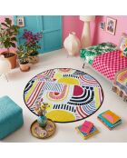 Tapis Période multicolore - 100x100 cm