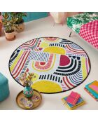Tapis Période multicolore - 100x100 cm