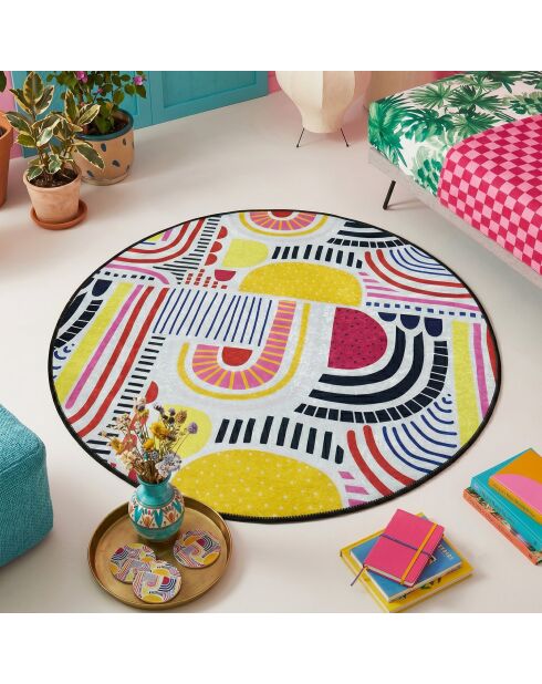 Tapis Période multicolore - 100x100 cm
