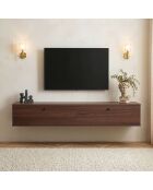 Ligne 160 TV-Ständer aus Nussbaumholz - 160×25×25 cm