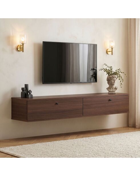 Ligne 160 TV-Ständer aus Nussbaumholz - 160×25×25 cm
