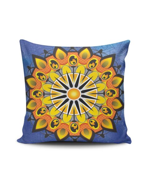 Coussin Mandala 18 multicolores - 43x43 cm