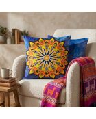 Coussin Mandala 18 multicolores - 43x43 cm