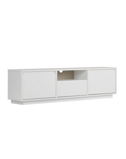 Meuble TV Sentinel blanc naturel - 160×30×42 cm