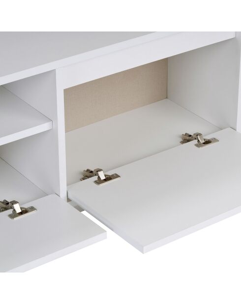 Meuble TV Sentinel blanc naturel - 160×30×42 cm