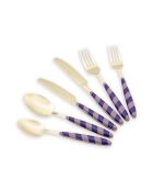 36 posate Ckb0287 oro/viola