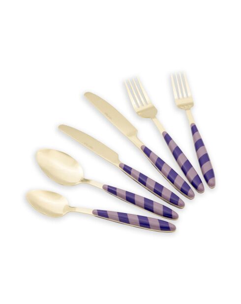 36 posate Ckb0287 oro/viola