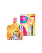2 pezzi di taglieri Meloni2 multicolori - 25x35 cm