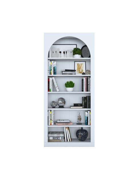 Boekenkast HC116 - 3142 wit - 80×31,5×180 cm