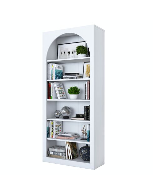 Boekenkast HC116 - 3142 wit - 80×31,5×180 cm