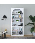 Boekenkast HC116 - 3142 wit - 80×31,5×180 cm
