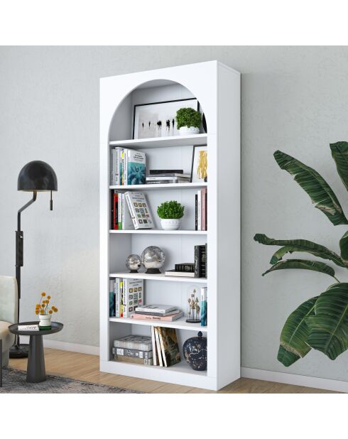 Boekenkast HC116 - 3142 wit - 80×31,5×180 cm