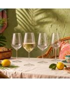 4 pièces de verres à vin Avantgarde-490 transparent - 9,1x9,1x21,8 cm
