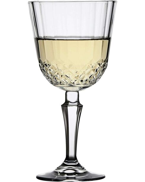 3 pièces de verres à vin Pb 440230-3 transparentes - 9,3x9,3x18,6 cm