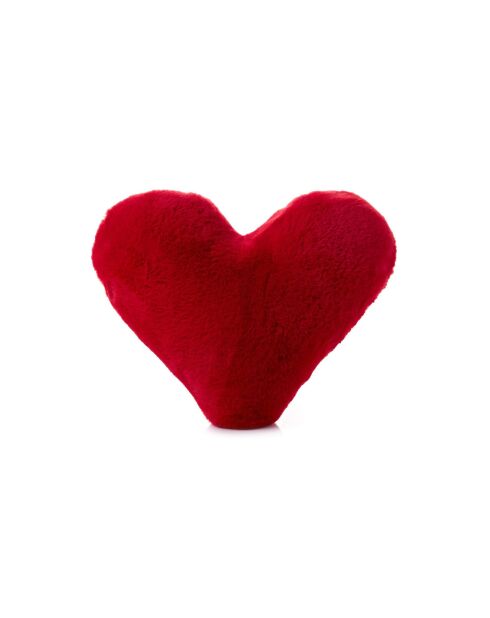 Coussin Cœur rouge - 38x33x9 cm