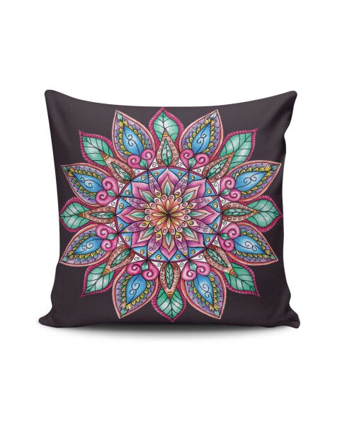 Coussin Mandala 14 multicolores - 43x43 cm