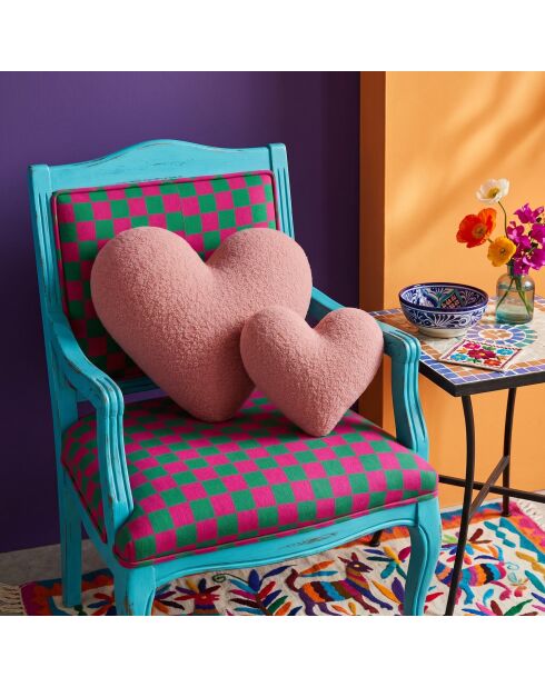 Coussin Teddy Kalp Big rose - 42x45x12 cm