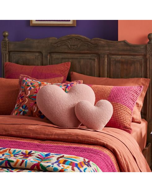 Coussin Teddy Kalp Big rose - 42x45x12 cm