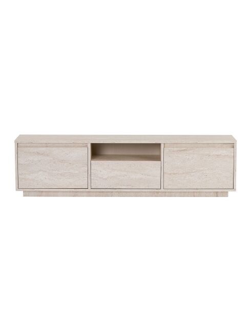 Meuble TV Sentinel travertin - 160×30×42 cm