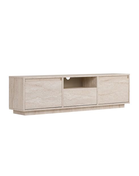 Meuble TV Sentinel travertin - 160×30×42 cm