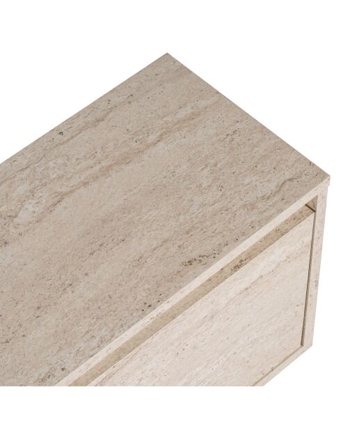 Meuble TV Sentinel travertin - 160×30×42 cm