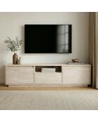 Meuble TV Sentinel travertin - 160×30×42 cm