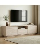 Meuble TV Sentinel travertin - 160×30×42 cm