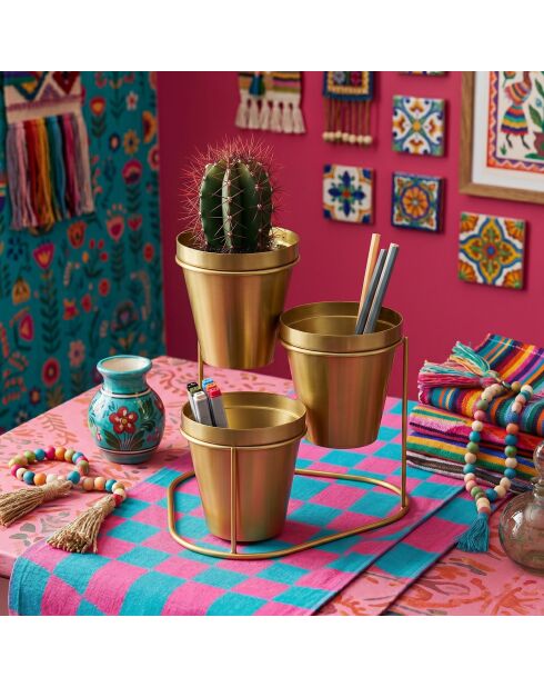 Accessorio decorativo in metallo Ged 014 B oro - D. 9 cm