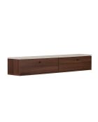 Meuble TV Ligne 160 travertin noyer - 160×25×25 cm