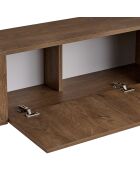 Mueble TV Nexus de roble caucásico negro - 180×30×45 cm
