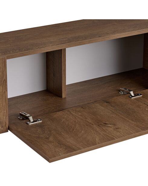 Mueble TV Nexus de roble caucásico negro - 180×30×45 cm