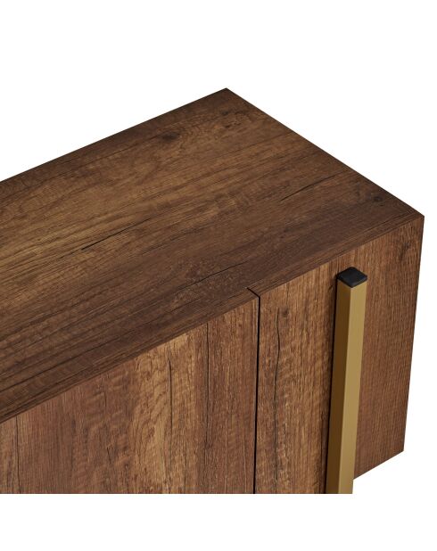 Meuble TV Nexus barok noyer or - 180×30×45 cm