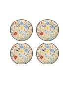 4 pièces d'assiettes à dessert Tvl4Ptprs1212 multicolore - 20x20x2 cm