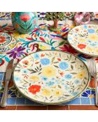 4 pièces d'assiettes à dessert Tvl4Ptprs1212 multicolore - 20x20x2 cm