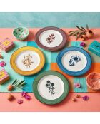 4 piezas de platos multicolores para servir x00022705 - D. 28 cm