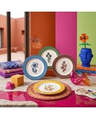 4 piezas de platos multicolores para servir x00022705 - D. 28 cm