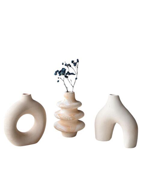Set di vasi Glamour Candle 5St beige - 8x8x10 cm